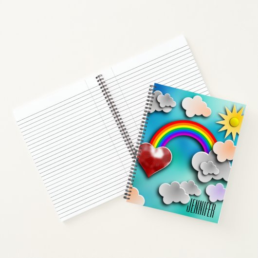 Rainbow Cut-Out Personal Carnet Creative Journal (Intérieur)
