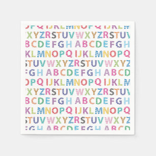 Rainbow Cute Alphabet Servet