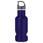 Rainbow Cute Kids Bouteille d'eau avec nom (Dos)