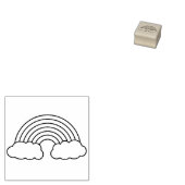 Rainbow Cute Kinder Rubberstempel (Gestempeld)