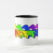 Rainbow Dachshund Mok (Midden)