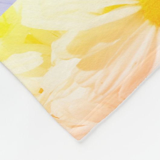 Rainbow Daisies Fleece Deken (Hoek)