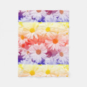 Rainbow Daisies Fleece Deken (Voorkant)