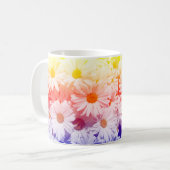 Rainbow Daisies Koffiemok (Voorkant links)