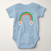 Rainbow & Daisy Baby Bodysuit (Achterkant)