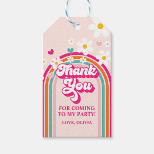 Rainbow Daisy bedankt Cadeaulabel