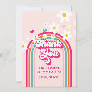 Rainbow Daisy bedankt Kaart