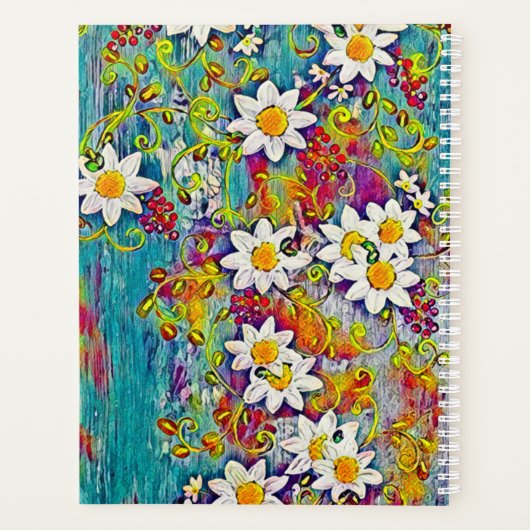 Rainbow Daisy Planner (Achterkant)