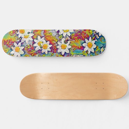 Rainbow Daisy Skateboard (Horz)