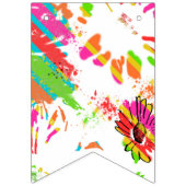 Rainbow Daisy Strip Design Vlaggetjes (Eerste vlag)