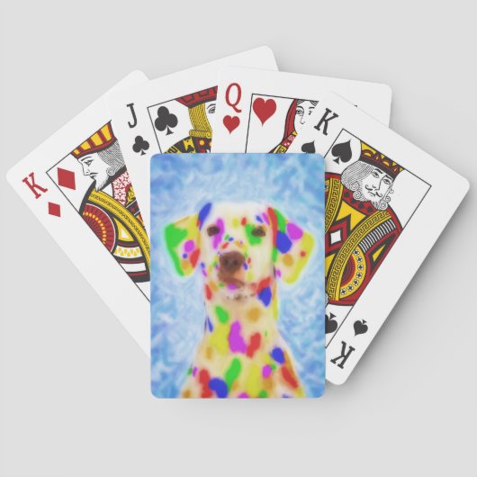 Rainbow Dalmatian Pokerkaarten (Achterkant)