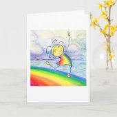 Rainbow Dancin' Kaart (Gele Bloem)