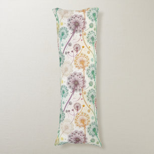 Rainbow Dandelion Breeze – grillige bloemen Lichaamskussen