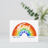Rainbow Dank u Briefkaart (Staand voorkant)
