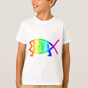 Rainbow Darwin Fish T-shirt