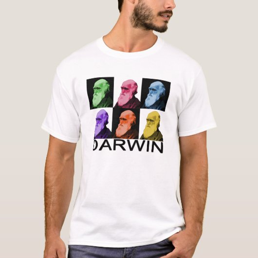 Rainbow Darwin mannen t-shirt (Voorkant)