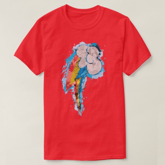 Rainbow Dash CM Splatter T-shirt (Design voorkant)