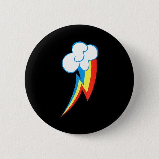 Rainbow Dash Cuties Mark  Ronde Button 5,7 Cm (Voorkant)