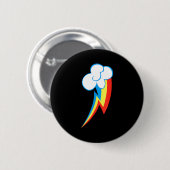 Rainbow Dash Cuties Mark  Ronde Button 5,7 Cm (Voorkant /achterkant)