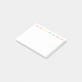 Rainbow Days of the Week Post-it® Notes (Incliné)