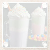 Rainbow Delight Milkshakes Glazen Onderzetter (Achterkant)