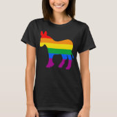 Rainbow Democrat T-shirt (Voorkant)