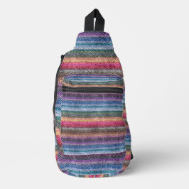 Rainbow Denim Pattern Sling Bag
