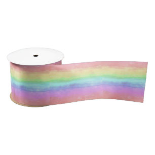 Rainbow Design Satin Ribbon Lint