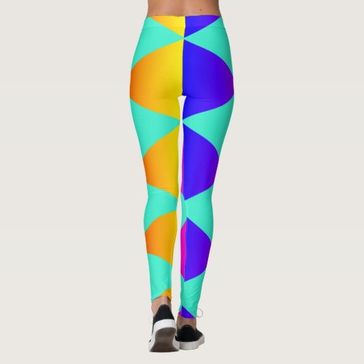 Rainbow Diamond Harlequin Leggings (Achterkant)