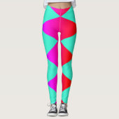 Rainbow Diamond Harlequin Leggings (Voorkant)