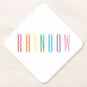 RAINBOW Diamond Paper Onderzetters (Voorkant)