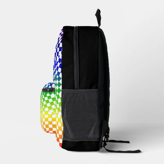 Rainbow Diamond Pattern All over print rugzak (Rechts)