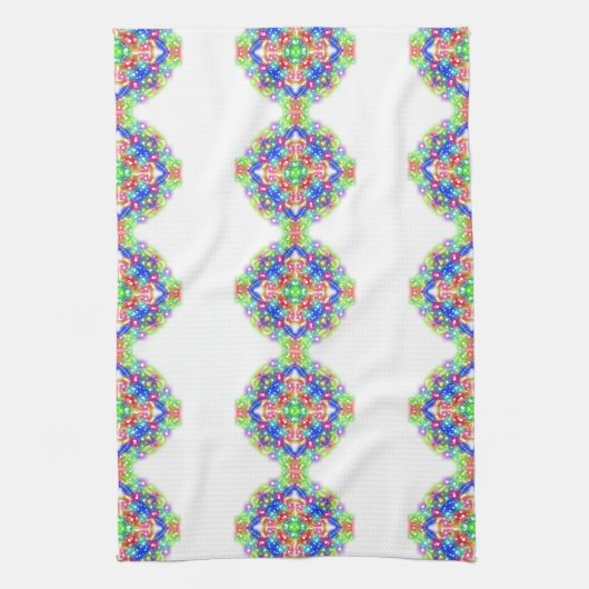 Rainbow Diamond Pattern Boho Keuken / Badhanddoek Theedoek (Verticaal)