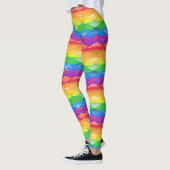 Rainbow Diamond Pride Argyle Sparkle Mermaid Scale Leggings (Links)