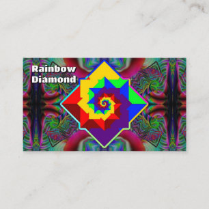Rainbow Diamond ( u kunt de woorden wijzigen ) Visitekaartje