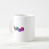 Rainbow Dice Coffee Mug (Devant gauche)