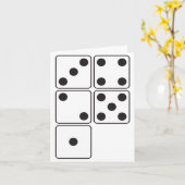 Rainbow Dice Note Kaart (Gele Bloem)