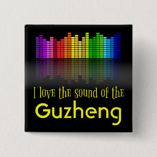 Rainbow Digital Sound Equalizer Guzheng Vierkante Button 5,1 Cm