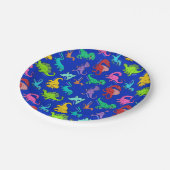 Rainbow Dinosaurs Papieren Bordje (Gekanteld)
