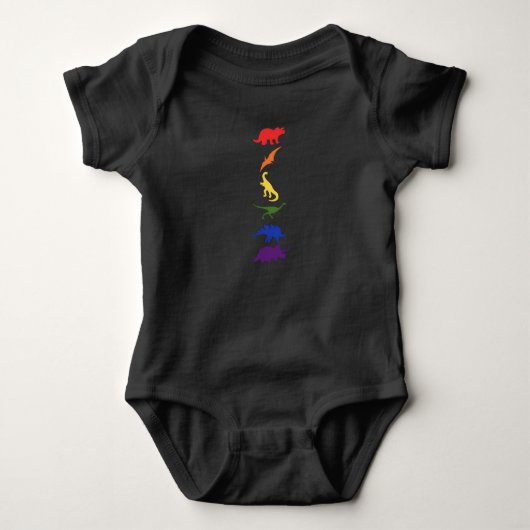 Rainbow Dinosaurs Romper (Voorkant)