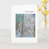 Rainbow Dog Chalk Party Kaart (Gele Bloem)