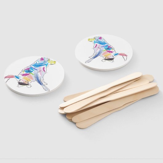 Rainbow Dog Fan Handwaaier (Niet-gemonteerd)