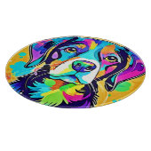 Rainbow Dog Portrait Design Snijplank (Hoek)