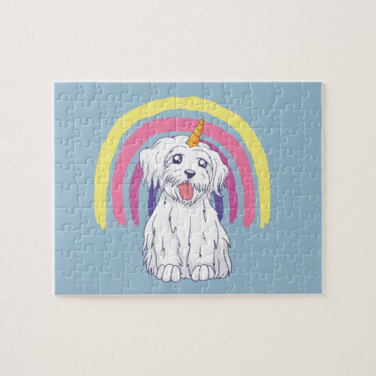 Rainbow Dogicorn Legpuzzel (Horizontaal)