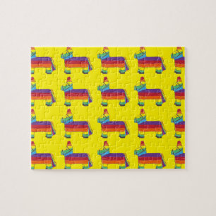 Rainbow Donkey Piñata Fiesta Birthday Party Pride Legpuzzel