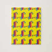 Rainbow Donkey Piñata Fiesta Birthday Party Pride Legpuzzel (Verticaal)