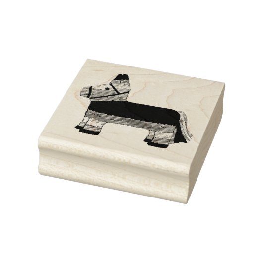 Rainbow Donkey Pinata Fiesta Party Cinco de Mayo Rubberstempel (Stempel)