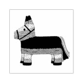 Rainbow Donkey Pinata Fiesta Party Cinco de Mayo Rubberstempel (Afrduk)
