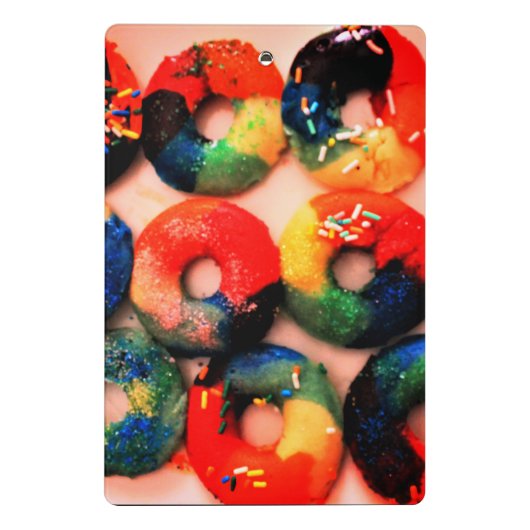 Rainbow Donuts Mini Klembord (Achterkant)