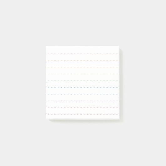 Rainbow Dot Rule Post-It Notes (Voorkant)